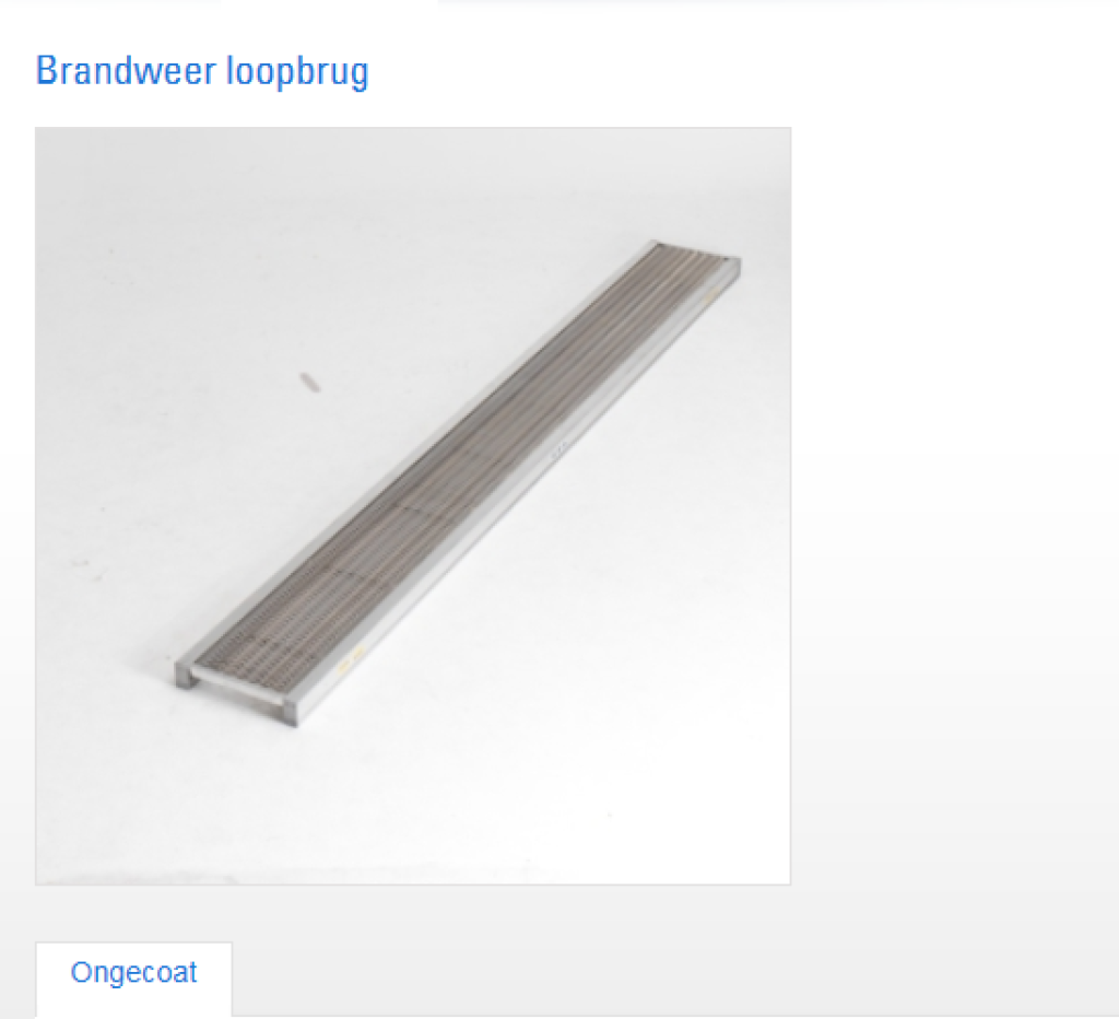 Dirks® aluminium brandweer loopbrug 5,20 m